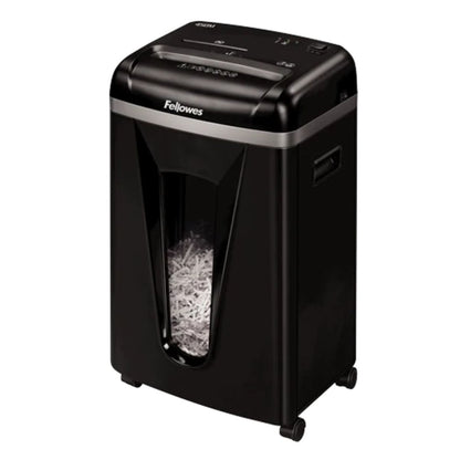 Fellowes Powershred 450M Micro-Cut Shredder | P-5 | 9-Sheet Capacity | 2 × 12mm | SilentShred | 4074001