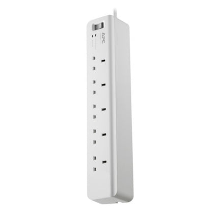 APC PM5-UK – 5-Outlet 230 V Surge Protector for Home & Office