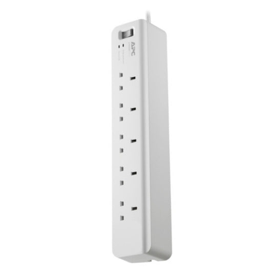 APC PM5-UK – 5-Outlet 230 V Surge Protector for Home & Office