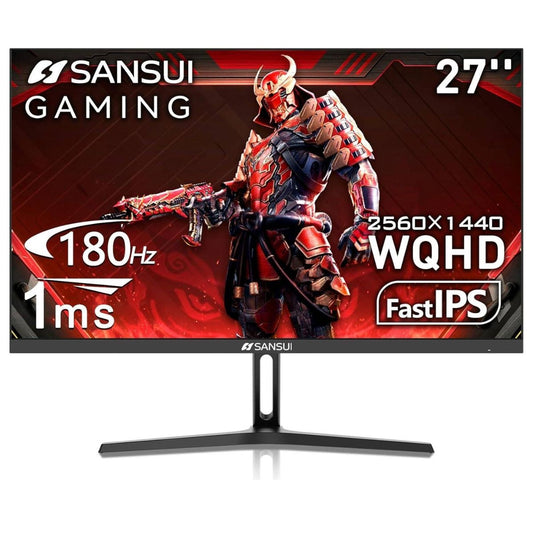 Sansui GF2Q 27" WQHD Gaming Monitor – 180Hz, 1ms (OD), IPS, Adaptive Sync, HDR (ES-G27F2Q)