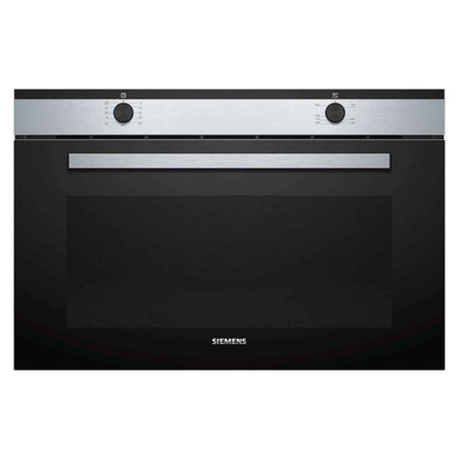 Siemens VG011DBR0M Gas Built-in Oven, Full-Surface Grill/Broiler + Gas Bottom Heating Cooking Method, Integrated Cleaning System, Overheat Protection, Black/Stainless Steel