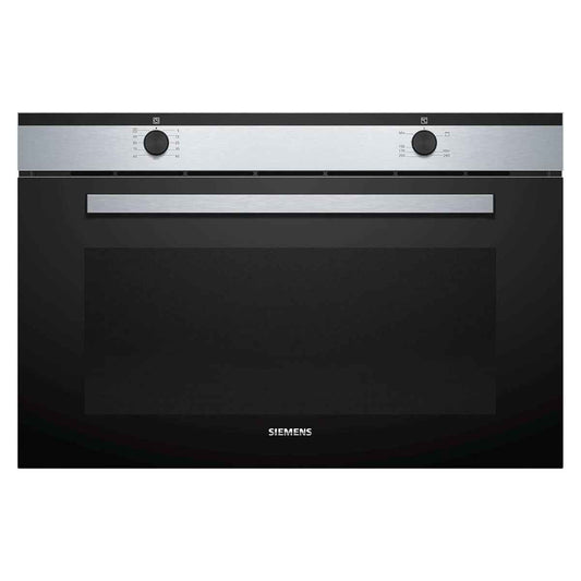 Siemens VG011DBR0M Gas Built-in Oven, Full-Surface Grill/Broiler + Gas Bottom Heating Cooking Method, Integrated Cleaning System, Overheat Protection, Black/Stainless Steel
