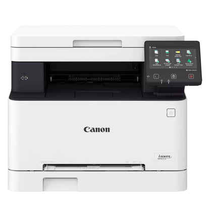Canon i-SENSYS MF651Cw Wireless Colour Multifunction Laser Printer – Print, Copy, Scan, 18 ppm, 1200 × 1200 dpi, WiFi, Cloud Scan, 5” Touch LCD, White | 5158C009