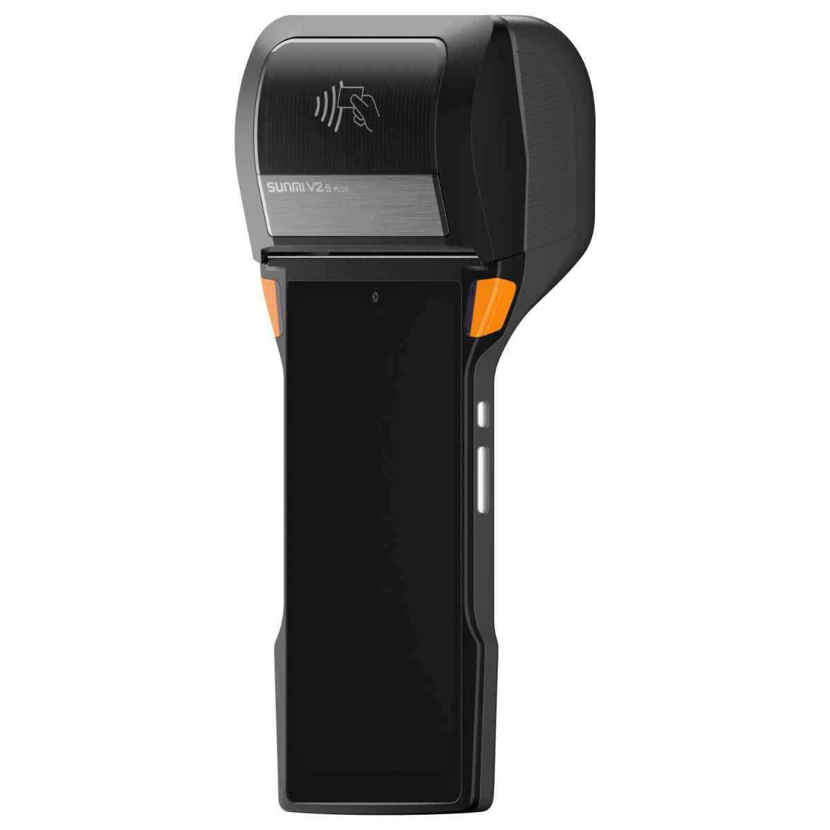 Sunmi V2s Plus T5F0 Handheld POS Terminal – 6.22″ HD+ Display, 3GB RAM + 32GB Storage, Integrated Printer &amp; Scanner (Black/Orange)