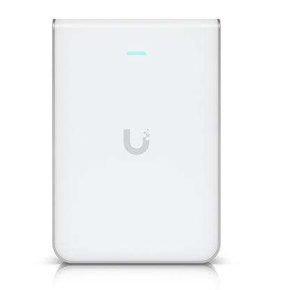 Ubiquiti Unifi U7 Pro Wall WiFi 7 White Color Wall-Mounted Access Point, 6 Spatial Streams, 6 GHz Support, Tailored for Home Builders