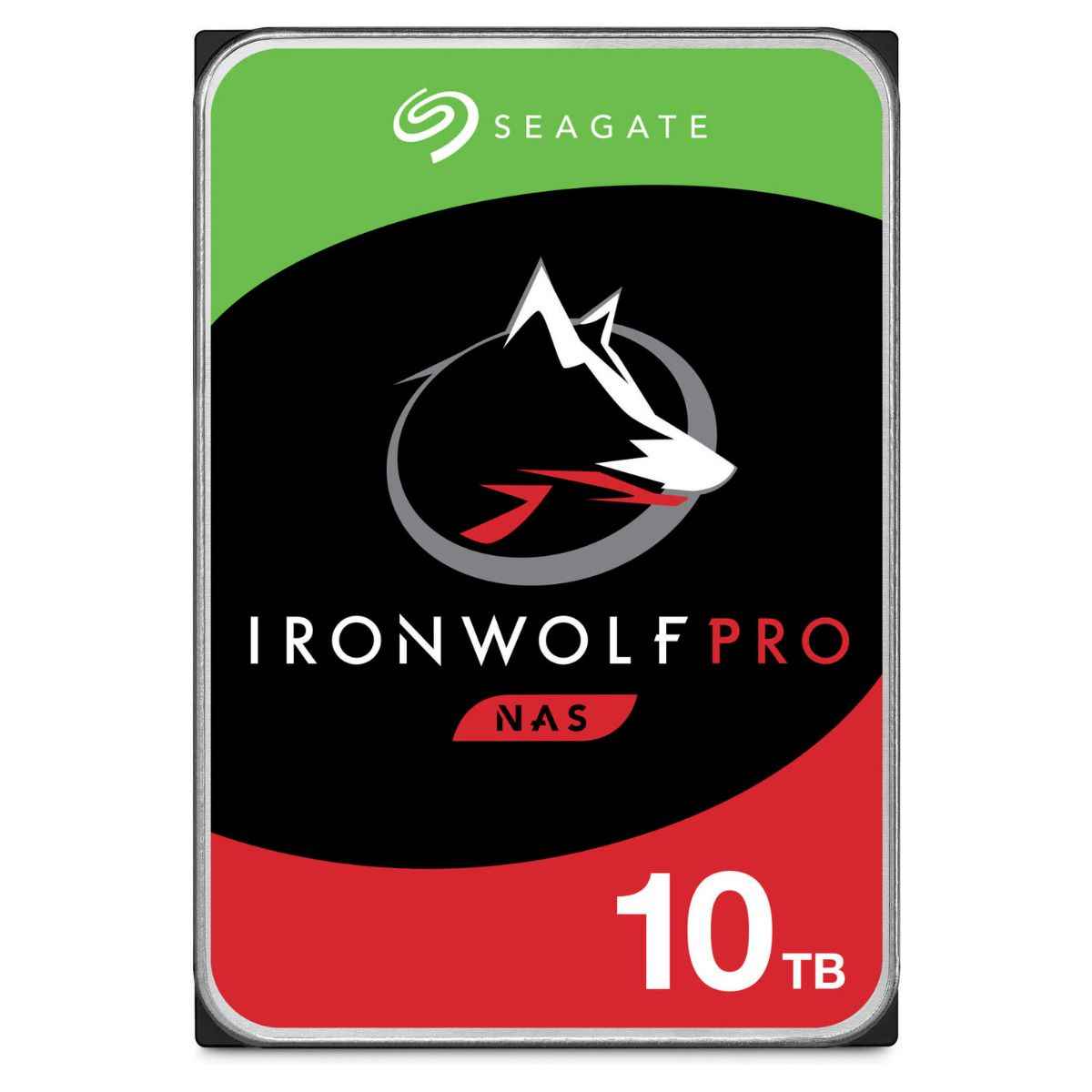 Seagate IronWolf Pro 10TB NAS HDD – 3.5" SATA III, 7200 RPM, ST10000NT001