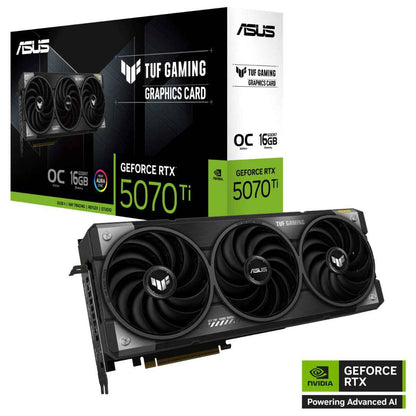 ASUS TUF Gaming GeForce RTX 5070 Ti OC Edition Graphics Card – 16GB GDDR7, PCIe 5.0, High-Performance Gaming GPU