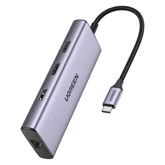 UGREEN 90119 9-in-1 USB-C Docking Station | 60W USB-C PD | 4K @ 60Hz HDMI | Gigabit Ethernet | 5Gbps USB 3.0 | SD/TF
