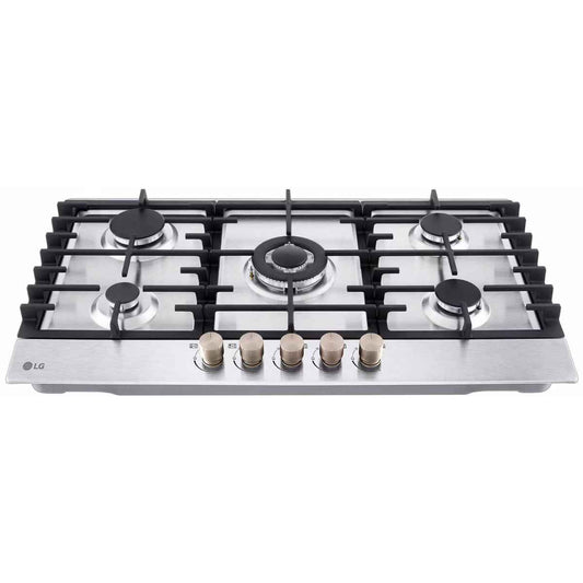 LG Built-in 900 Gas Cooktop – 5 Burners, Stainless Steel (CG5Z3626S)