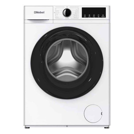 Nobel NWM770 6kg Inverter Washing Machine Silver Color— BLDC Motor, 1200 rpm, 12 Programs, Intelligent Washing