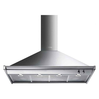 Smeg KD120HXE 120cm Classica / Opera Chimney Cooker Hood – Stainless Steel Wall, Decorative Hood