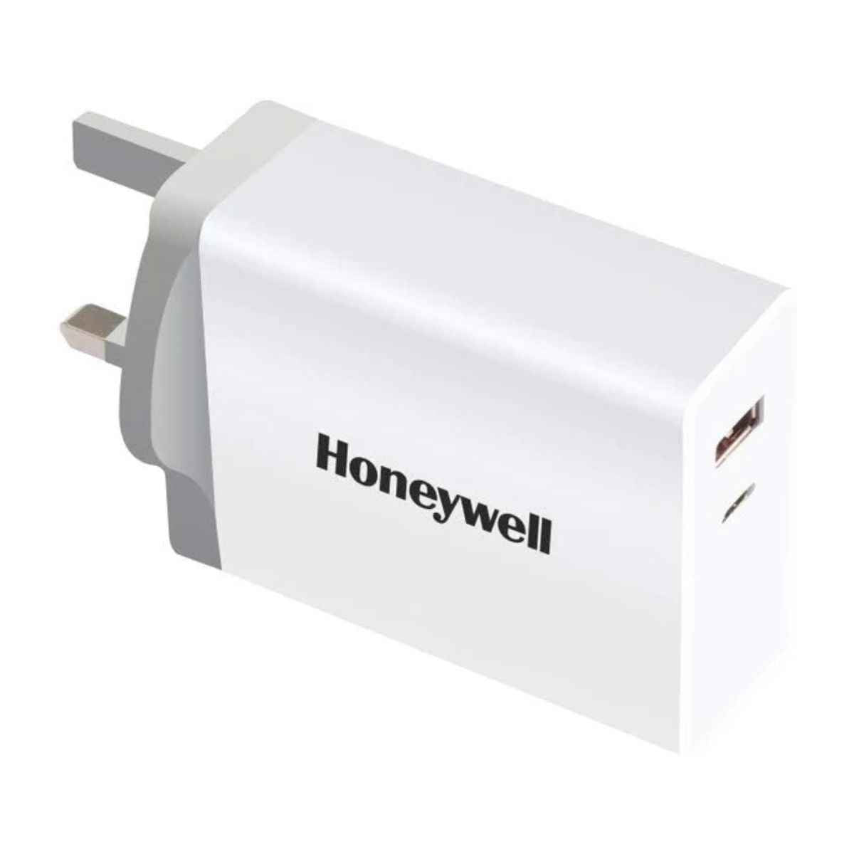 Honeywell Zest Charger PD60W, Safety Mark Certified,Type C PD 2.0 & USB-A Port, HC000016/CHG/PD/60W