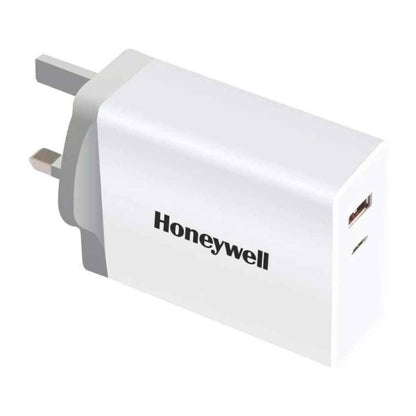 Honeywell Zest Charger PD60W, Safety Mark Certified,Type C PD 2.0 & USB-A Port, HC000016/CHG/PD/60W