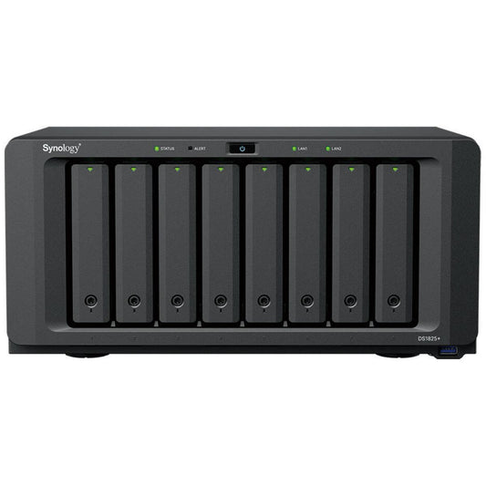 Synology DiskStation DS1825+ 8-Bay NAS – AMD Ryzen V1500B, 2.5GbE, NVMe, Scalable Storage | 1 Years Warranty