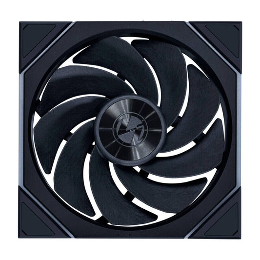 Lian-Li UNI FAN TL Wireless Reverse 140mm Case Fan – 1800 RPM, 103.9 CFM Airflow, Fluid Dynamic Bearing, 4-PIN PWM | Black / White