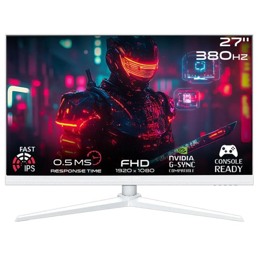 GAMEON GOAP27FHD380IPS Artic Pro Series 27" FHD, 380Hz, MPRT 0.5ms, HDMI 2.1, Fast IPS Gaming Monitor (Supports PS5) - White