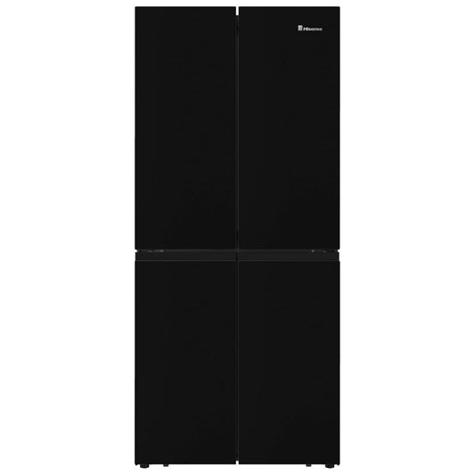 Hisense 561L Side-by-Side Cross Door Refrigerator, RQ561N4AB1 - Black - Dual-Tech Cooling, WIFI-Mode, Inverter Compressor, Multi Air Flow