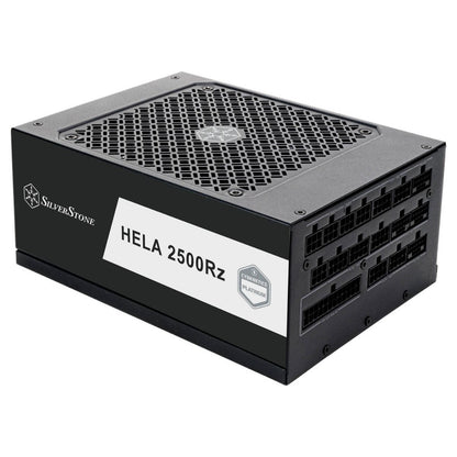 Silverstone HELA 2500Rz Cybenetics Platinum 2500W ATX 3.1 & PCIe 5 Fully Modular ATX Power Supply, 135mm Dual Ball Bearing Fan Cooling System, Active PFC, Black