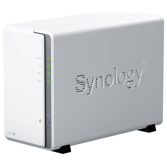 Synology DiskStation DS223j 2-Bay NAS – Realtek Quad-Core, 1GB RAM, Private Cloud Storage | 1 Years Warranty