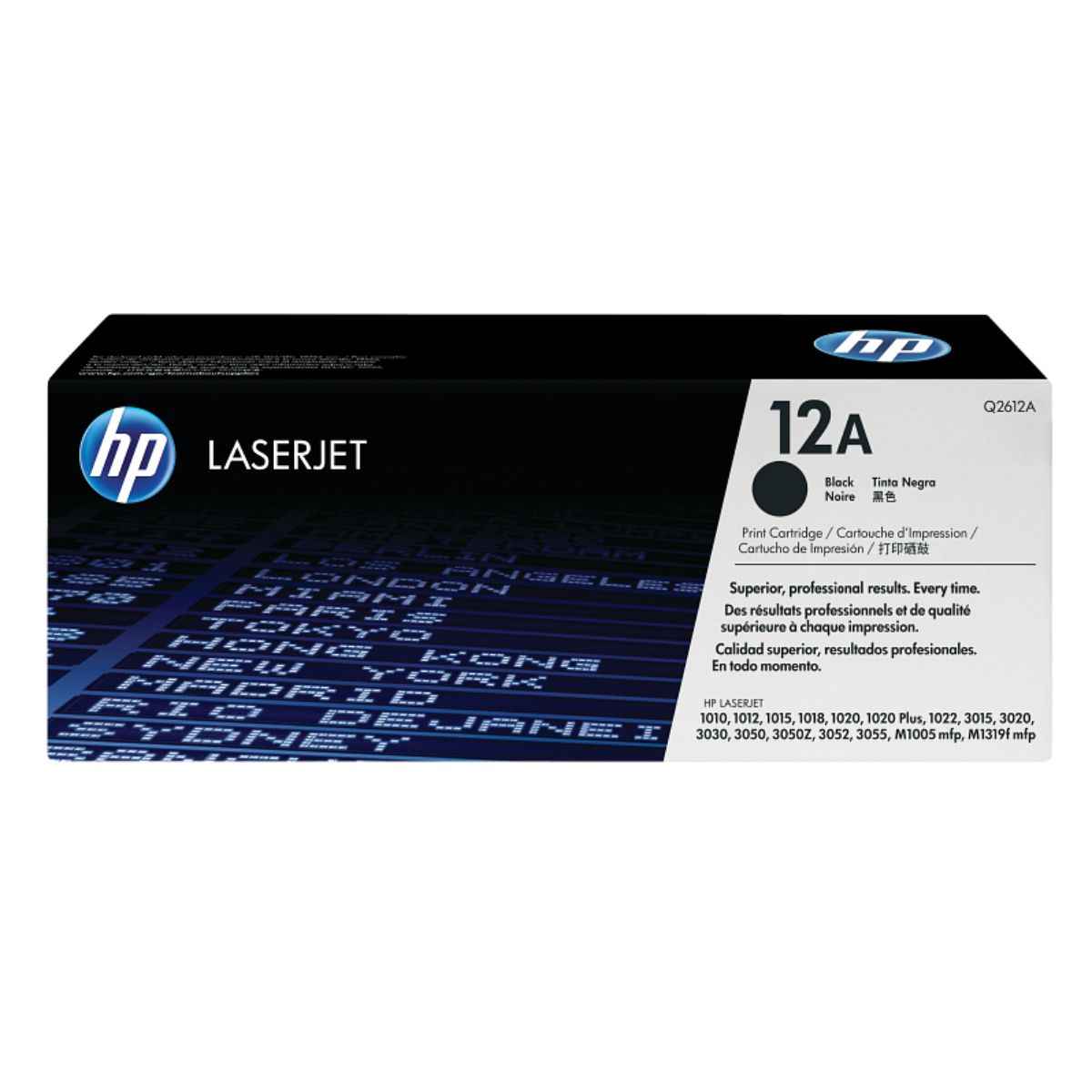 HP 12A Original Black LaserJet Toner Cartridge | Q2612A | Up to 2,000 Pages | Genuine HP Toner