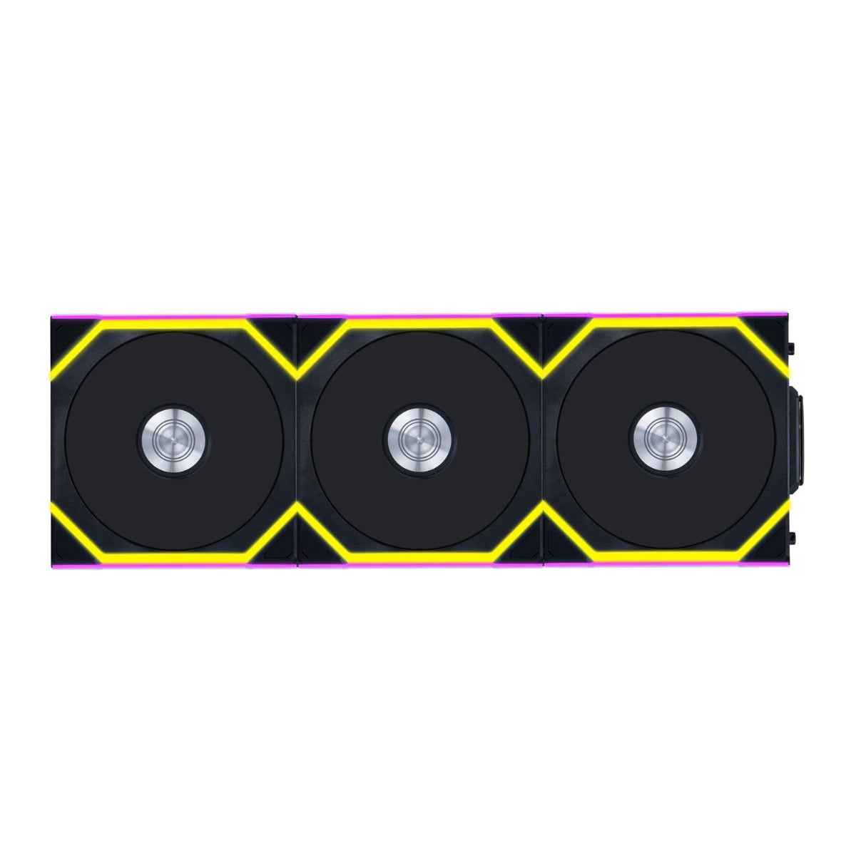 Lian-Li UNI FAN SL Wireless Case Fans – 120mm, 2000 RPM, 64.05 CFM Airflow, FDB Bearing, Pack of 3, Black | G99.12SL1W3B.00