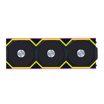 Lian-Li UNI FAN SL Wireless Case Fans – 120mm, 2000 RPM, 64.05 CFM Airflow, FDB Bearing, Pack of 3, Black | G99.12SL1W3B.00