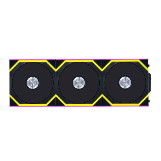 Lian-Li UNI FAN SL Wireless Case Fans – 120mm, 2000 RPM, 64.05 CFM Airflow, FDB Bearing, Pack of 3, Black | G99.12SL1W3B.00