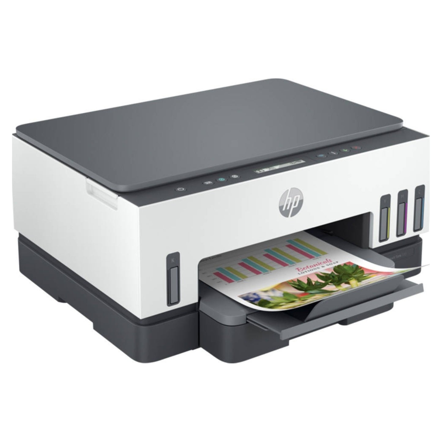 HP Smart Tank 720 All-In-One Printer, Print / Copy / Scan, Wireless Functions, Up To 15ppm Print Speed, 1200 DPI, 250 Sheets Input Capacity, Wifi & Bluetooth Connectivity, White - Gray | 6UU46A