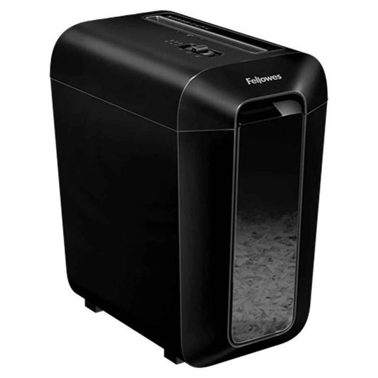 Fellowes Powershred LX65 Cross-Cut Paper Shredder | 10 Sheet Capacity | 4 x 40mm Cross-Cut Particles | SafeSense Technology | 22L Bin | Black | 4400701