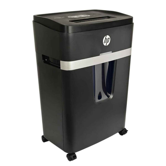 HP Pro Shredder 18CC Cross Cut Paper Shredder – 18 Sheets Capacity, P-4 Security Level, Credit Card Shredding, Auto Reverse, Large Waste Bin, Black