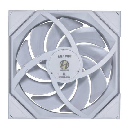 Lian-Li UNI FAN TL Wireless 140mm Case Fan – 1800 RPM, 103.9 CFM Airflow, Fluid Dynamic Bearing, 4-PIN PWM | Black / White | 14TL1W1B / 14TL1W1W