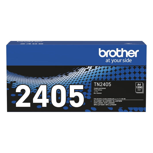 Brother Genuine TN-2405 Standard Yield Black Toner Cartridge – Prints Up to 1,200 Pages, Sharp Black Printing, Reliable Brother Performance