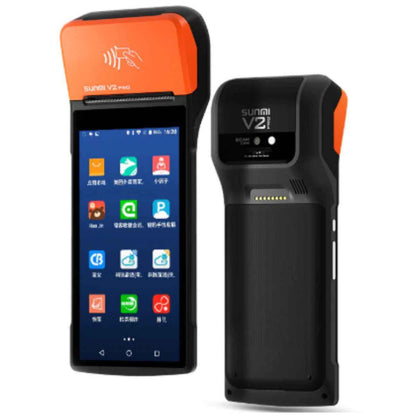 Sunmi V2 pro 4G Android Handheld POS Terminal with Printer WiFi NFC Mobile POS Devices Thermal Ticket Portable Printer, V2 Pro -T5921