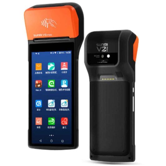Sunmi V2 pro 4G Android Handheld POS Terminal with Printer WiFi NFC Mobile POS Devices Thermal Ticket Portable Printer, V2 Pro -T5921
