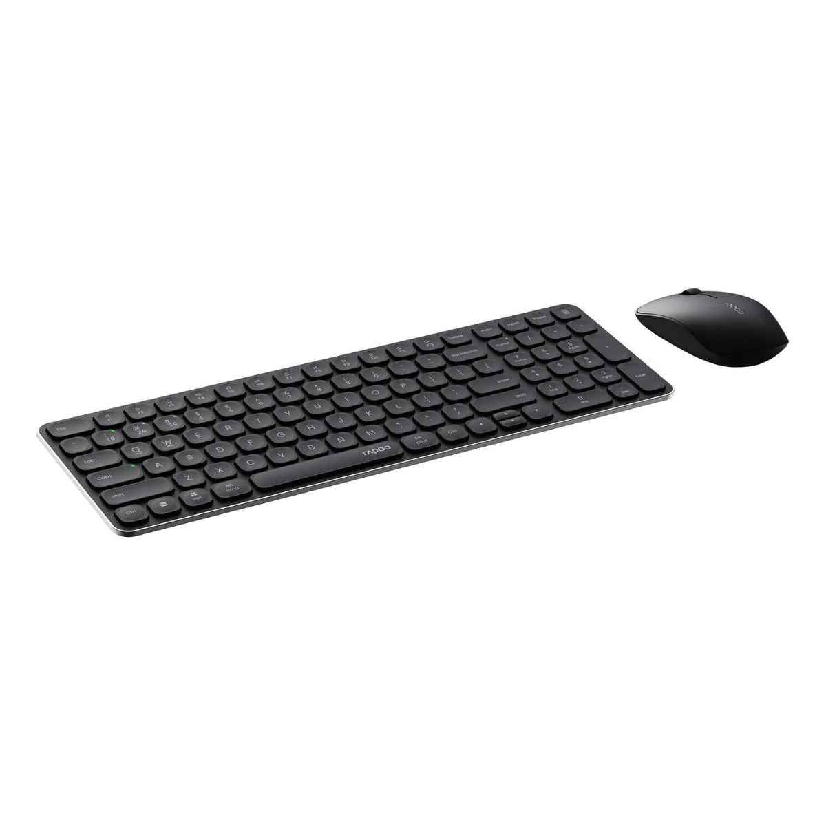 Rapoo 9320M Keyboard & Mouse Combo Set – Multi-Mode Wireless, Bluetooth 3.0/4.0 &amp; 2.4GHz, Spill-Resistant Keyboard, 1300 DPI Mouse