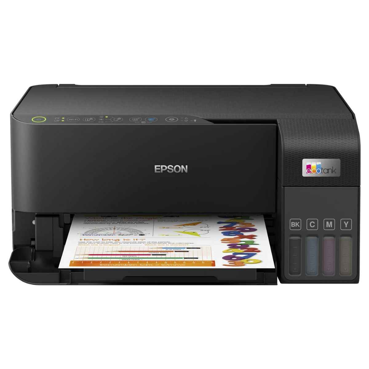 Epson EcoTank L3550 Ink Tank Printer, Print, Scan, & Copy, PrecisionCore Printhead Technology, Up to 33ppm Black & 20ppm Colour, Max 30 Standalone Copies, CIS Sensor Scanner, Black | C11CK59405