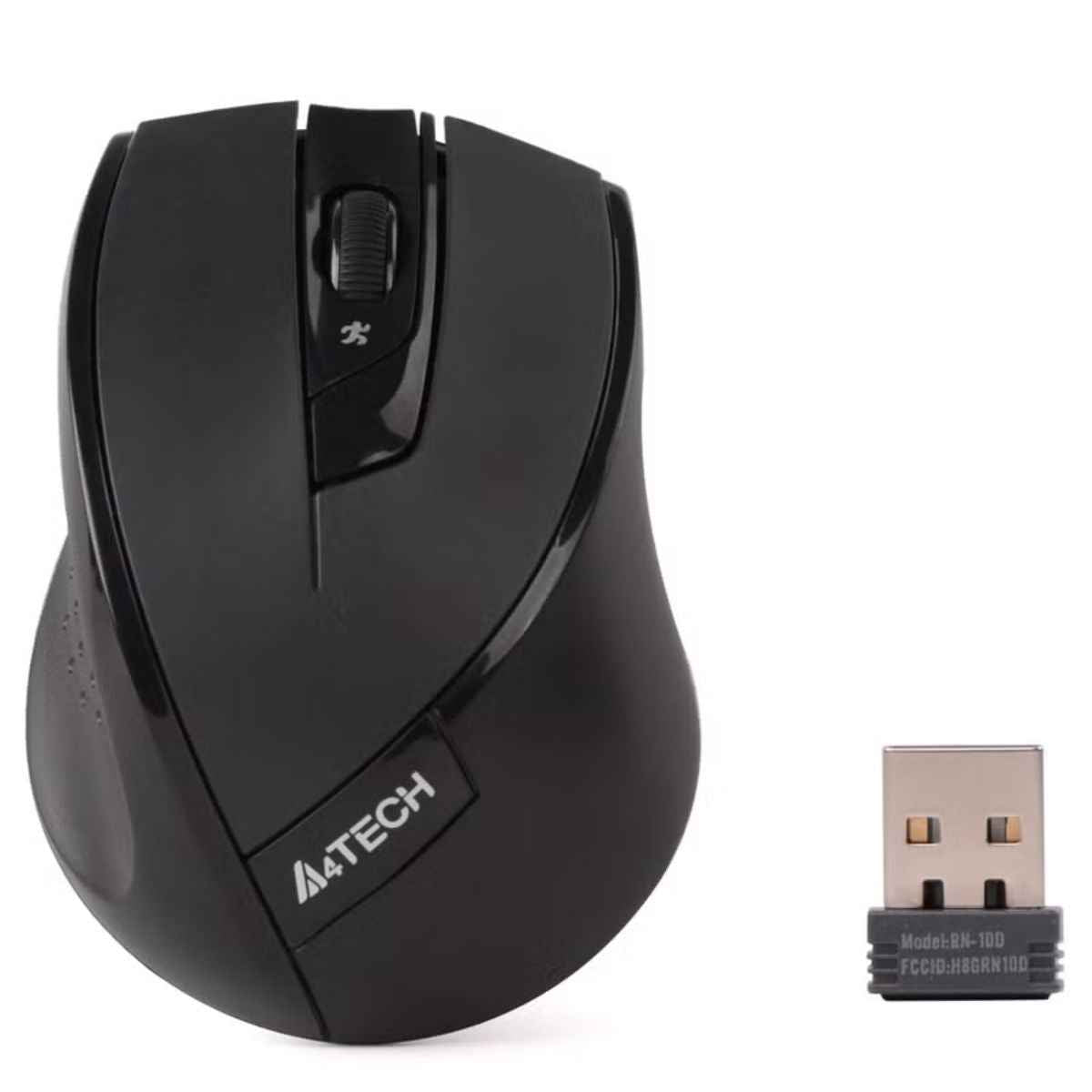A4Tech G7-600NX Wireless Mouse – 2.4GHz, Adjustable 2000 DPI, Ergonomic Design (Black)