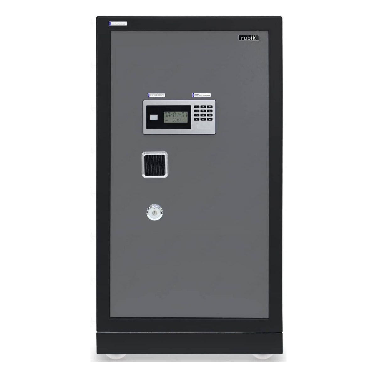 Rubik X-Large Executive Digital Safe Box RB100XTD – Triple Security Lock, Ultra Large Capacity, Heavy-Duty Steel, 100×54×44cm, Black/Grey