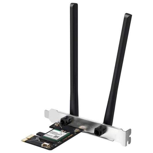 MERCUSYS MA80XE AX3000 Wi-Fi 6 PCIe Adapter | Dual-Band 3Gbps | Bluetooth 5.3 | 160MHz | 2 High-Gain Antennas | OFDMA & MU-MIMO | WPA3 | Windows 10/11