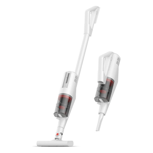 Deerma DX888 3-in-1 Portable Vacuum Cleaner, With 18000Pa Strong Suction Power, 500ml Dust Bag, Handheld Vacuum, Side Cyclone Duct System, Slim Model Structure, White