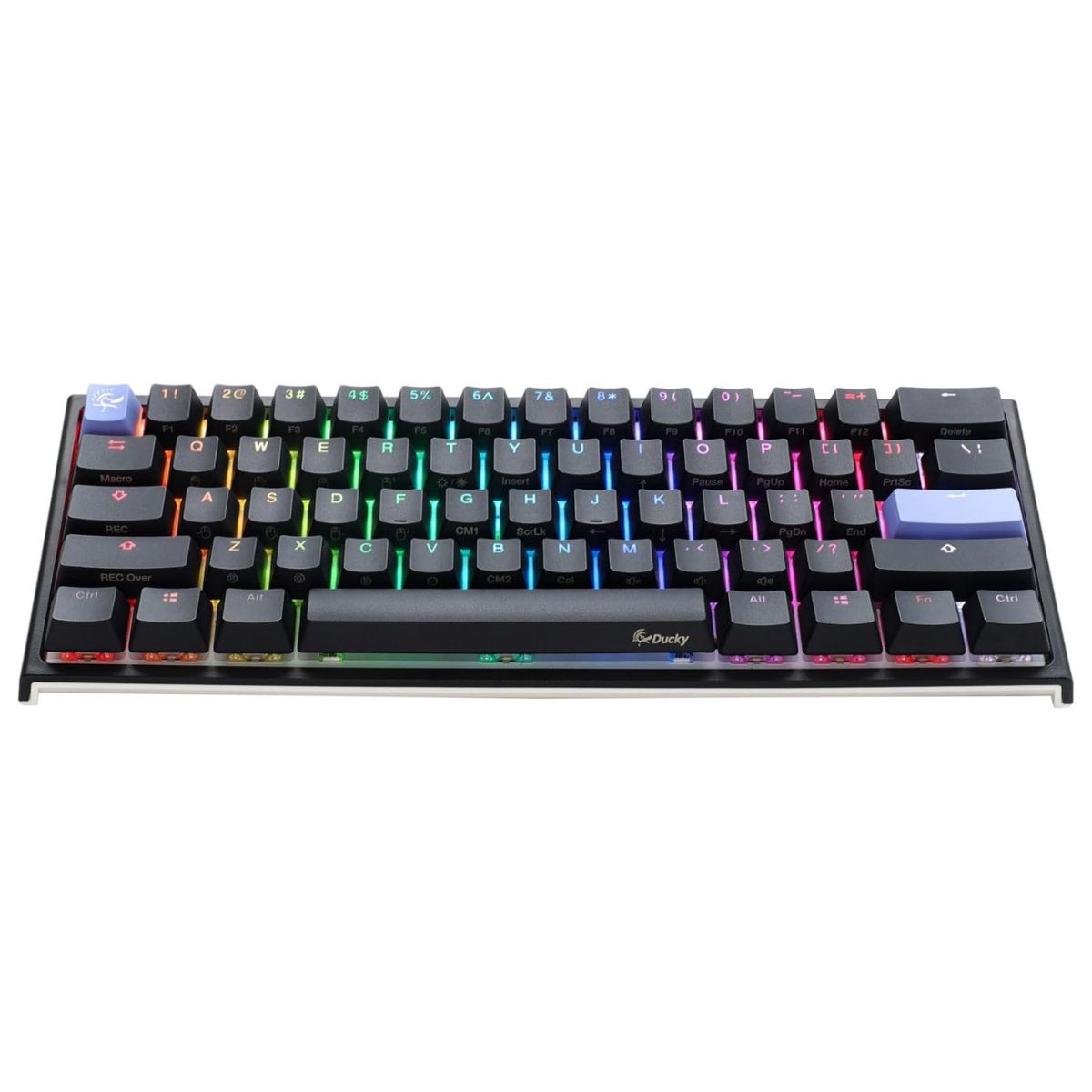 Ducky One 2 Mini Speed Silver Cherry Switch Seamless Double Shot RGB LED Gaming Keyboard - Black | DKON2061ST-PUSPDAZT1
