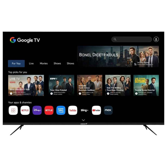 Videocon 50″ 4K UHD Google Smart TV – Edgeless Design, Dolby Audio &amp; Chromecast Built-in