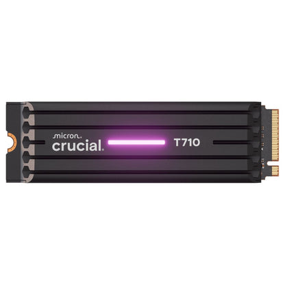 Crucial T710 PCIe Gen5 NVMe 2280 M.2 SSD with Heatsink | 1TB / 2TB / 4TB | Up to 14,900 MB/s | CT1000T710SSD5 / CT2000T710SSD5 / CT4000T710SSD5