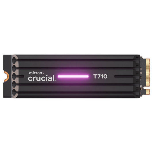Crucial T710 PCIe Gen5 NVMe 2280 M.2 SSD with Heatsink | 1TB / 2TB / 4TB | Up to 14,900 MB/s | CT1000T710SSD5 / CT2000T710SSD5 / CT4000T710SSD5