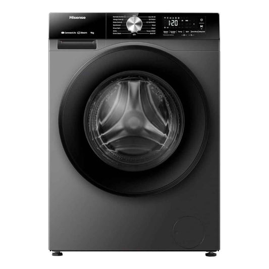 Hisense WF3S9043BT  9 kg Smart Front-Load Washing Machine – 1,400 rpm, Titanium Grey