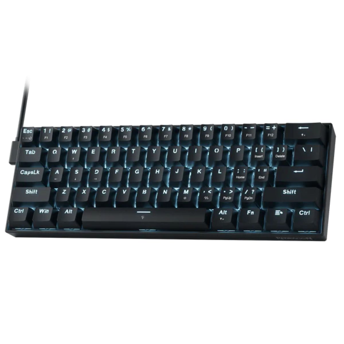 Redragon FIZZ K617 Black Magnetic Hall Effect Gaming Keyboard – 60% Compact, Rapid Trigger, 8K Polling, Adjustable Actuation, RGB