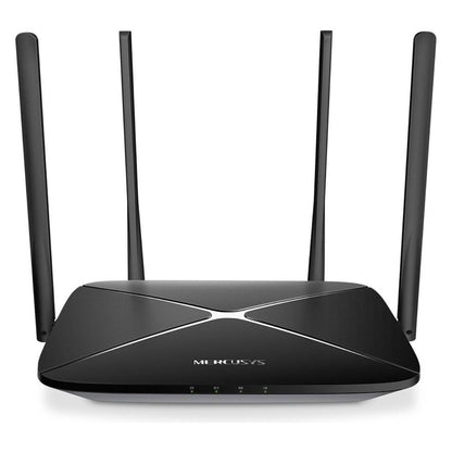 MERCUSYS AC12G AC1200 Dual-Band Gigabit Wi-Fi 5 Router | 1200 Mbps | 4× 5 dBi Antennas | 1× Gigabit WAN | 3× Gigabit LAN | IPTV | Guest Network
