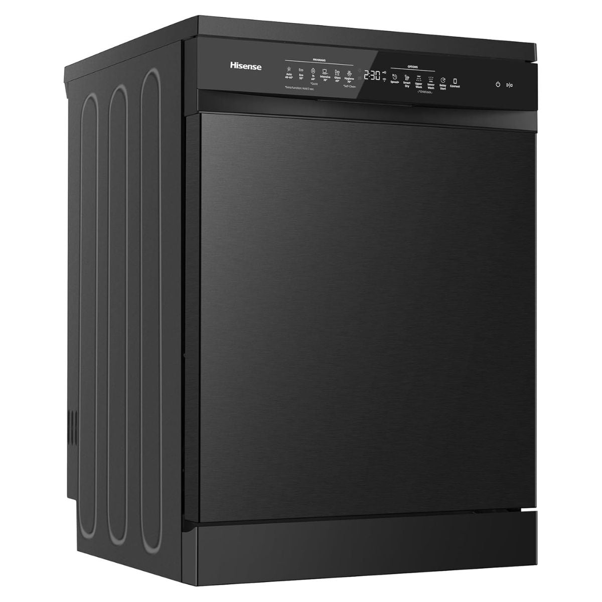 Hisense HS673C90BME Freestanding Dishwasher | 16 Place Settings | WiFi Connectivity | Smart Dry | Three-Level Wash | Inverter Technology | Premium Black
