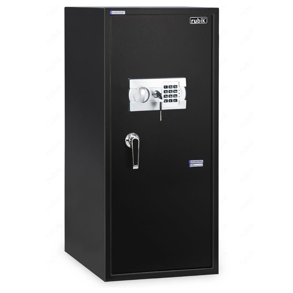 Rubik Safe Box Large with Digital Keypad and Key Lock, Security Locker for Money Files Folder Documents Jewelry Office Home RB90EG (Size, 90x40x50cm) Black