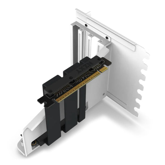 NZXT Vertical GPU Mounting Kit White AB-RH175-W1, 175 mm PCIe 4.0x16 Riser Cable, GPU Holder, Sturdy Steel Bracket, Fits perfectly with NZXT H5, H7 and H9 Series
